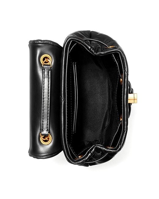 Tory Burch Black Backpack Kira Quilted Leather