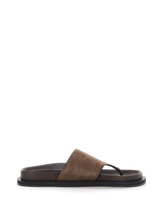A.Emery Brown 'Imara' Sandals With Shaped Insole And Rubber Sole