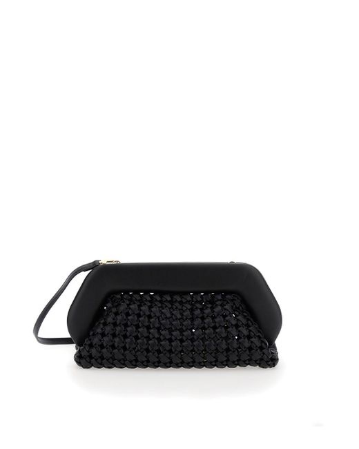 THEMOIRÈ Black 'Bios Knots' Clutch Bag With Braided Design