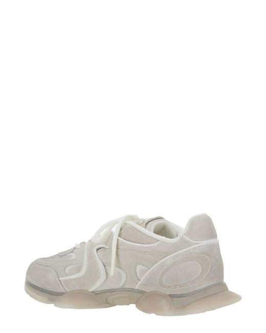 Axel Arigato White 'Eris' Sneaker With Side Logo Lettering And Panel Design for men