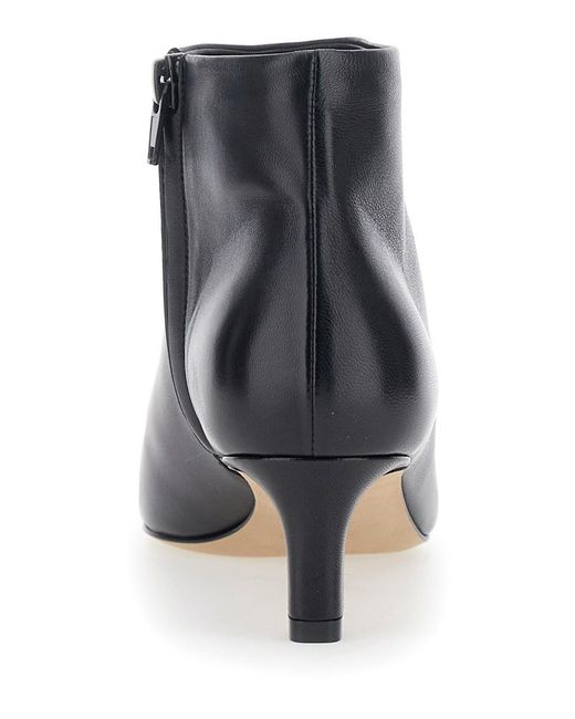 The Row Black 'Carla' Ankle Boots With Pointed Toe