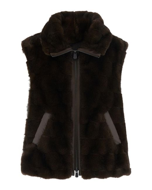 Pinko Black Sleeveless Gilet With Side Pockets
