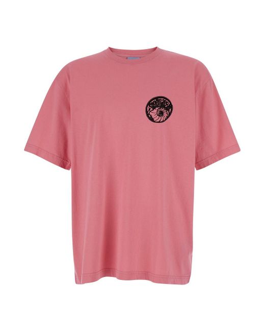 Bluemarble Pink Eye Shell Print T-Shirt for men