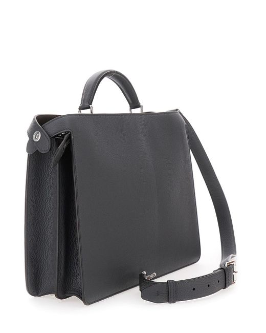 Fendi Blue 'Iseeu Medium' Handbag With Removable Internal Pocket for men