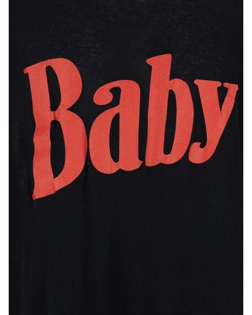 ERL Black Oversized T-Shirt With Baby Print for men