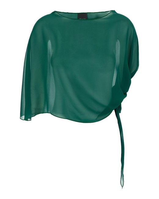 Stola Con Nodo Sul Fianco di Le Plain in Green