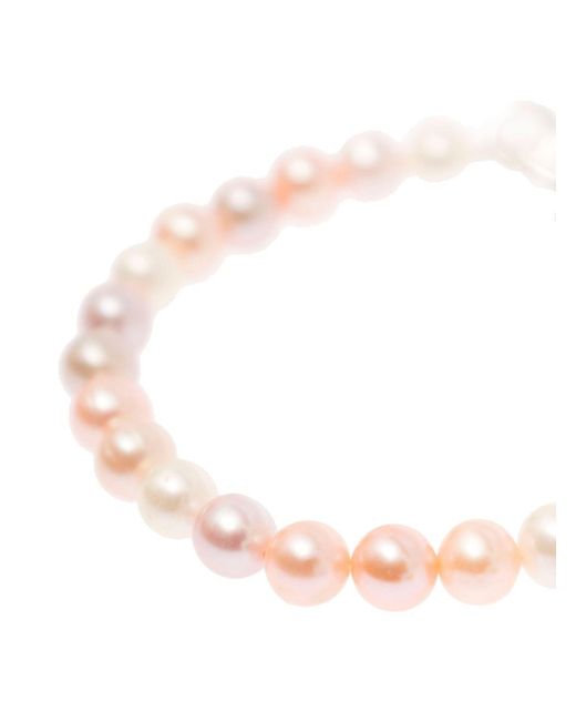 Hatton Labs White Bracelet With A Mix Of Pearls