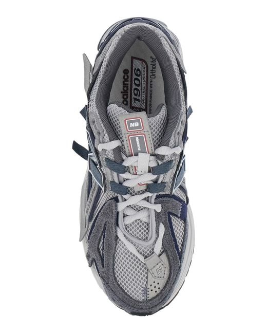 New Balance Gray '1906A' Sneakers With Mesh Details And Rubber Sole In