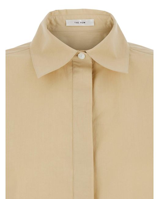 The Row Natural Margan Cotton Polo Shirt