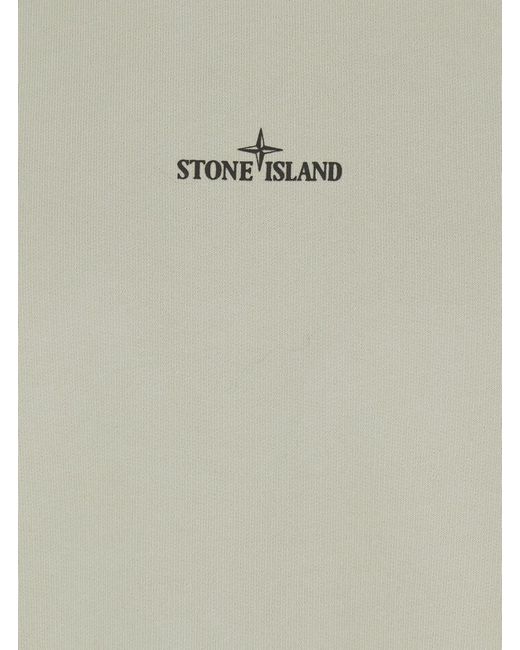 Stone Island Natural Crewneck Sweatshirt With Long Sleeves for men
