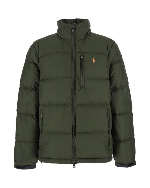 Polo Ralph Lauren Green Down Jacket Gorham for men