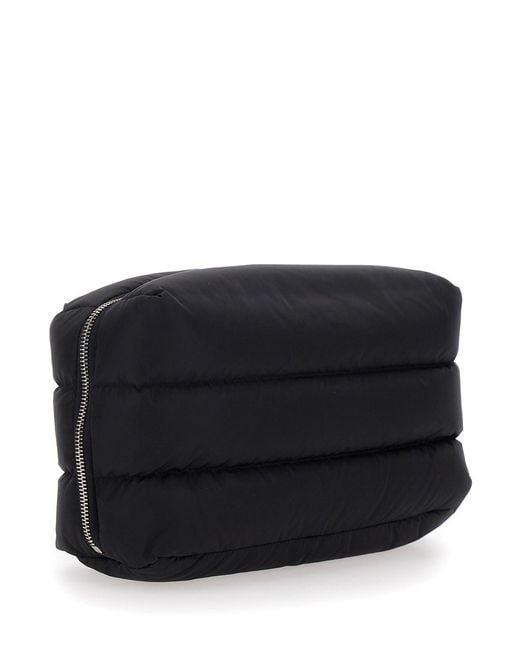 Moncler Black 'Caradoc' Clutch With Logo Patch On The Front