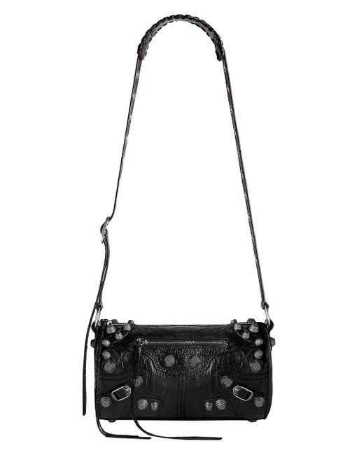 Balenciaga Black 'Le Cagole' Crossbody Bag With Studs for men