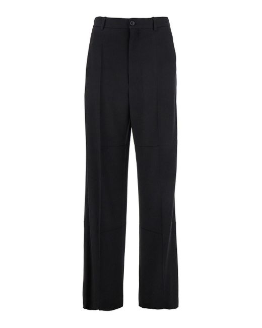 Pantalone Con Passanti Per Cintura di Balenciaga in Black da Uomo