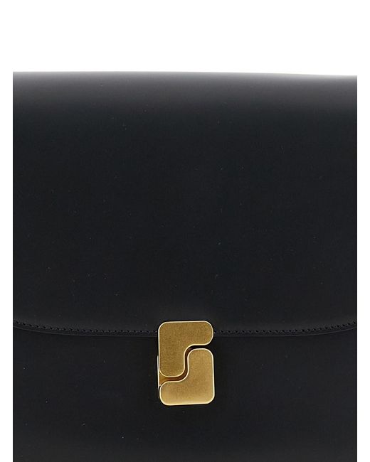 Borsa A Tracolla 'Bellissima Maxi' Con Dettaglio Logo Sul Fronte di Soeur in Black