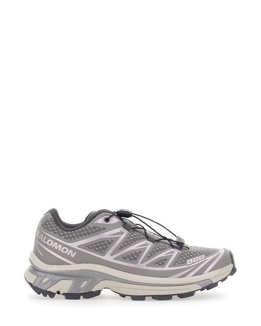 Salomon Gray Xt 6 Steal Street Is A Running Shoe With A Rubber Sole And Eva