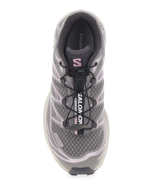 Salomon Gray Xt 6 Steal Street Is A Running Shoe With A Rubber Sole And Eva