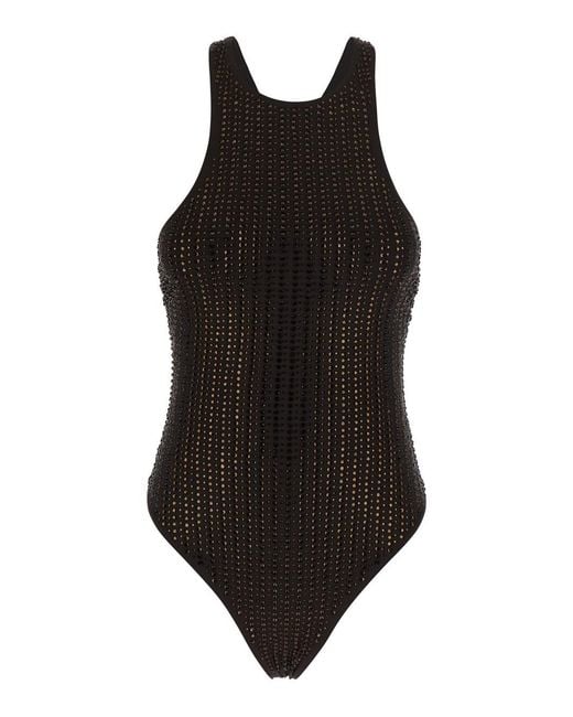 VENUJA Black One Piece With V-Neck And Straps