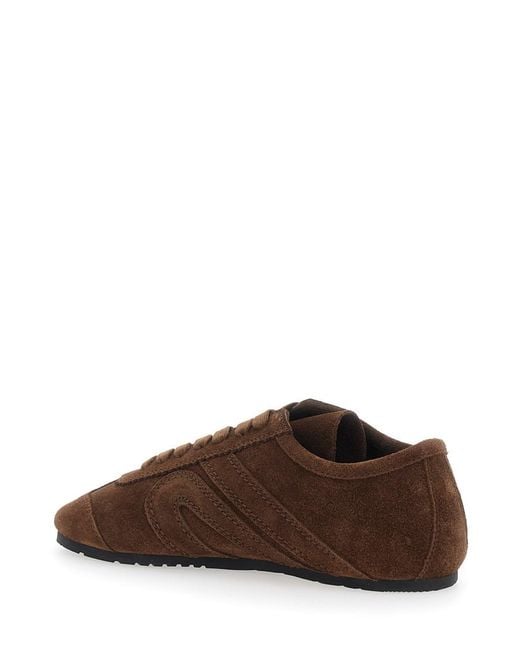 Jeffrey Campbell Brown Sneakers Aleta Leather