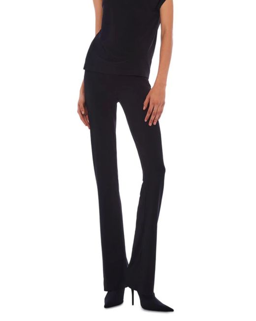 Pantalone 'Boot' A Vita Alta Con Gamba Ampia di Norma Kamali in Blue