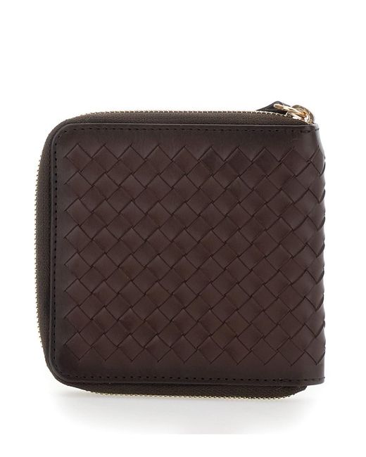 Dragon Diffusion Brown Zip Wallet, Entirely Intreccio