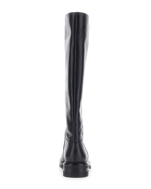 Strategia Blue Marengo Boots With Leather And Color For