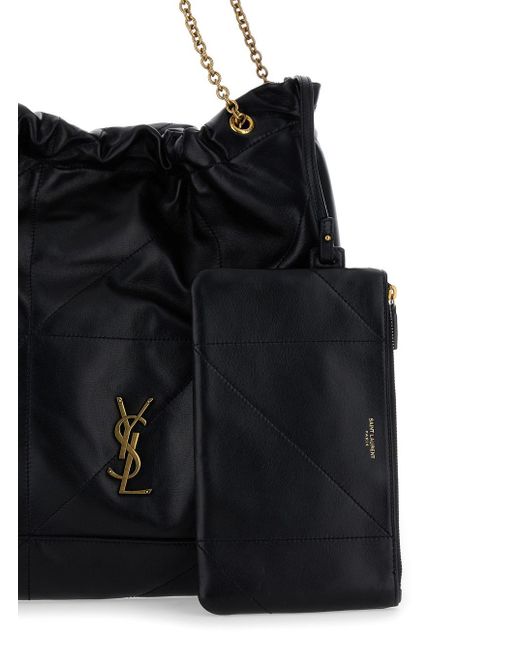 Borsa A Tracolla 'Jamie 4.3 Pochon' Con Cassandre di Saint Laurent in Black
