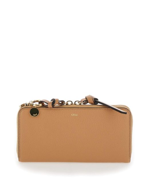 Chloé Brown Wallet With Logo