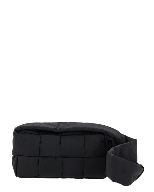 Bottega Veneta Black 'Padded Tech Cassette' Cross Body Bag for men