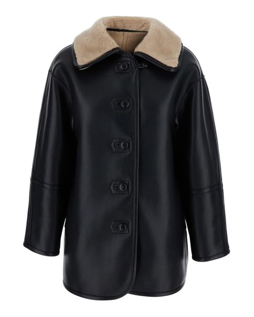 Giubbotto Con Design Reversibile di Low Classic in Natural