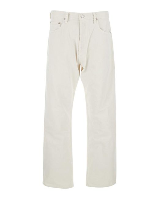 Agolde White 'Magnus' Jeans Five-Pocket for men