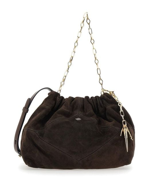 Ba&sh Black Bag S Suede June Tote