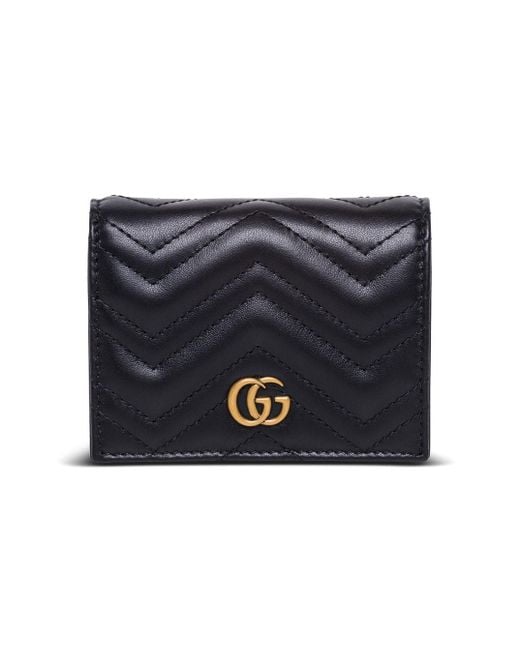 Gucci gg Maromont Leather Wallet in Black | Lyst