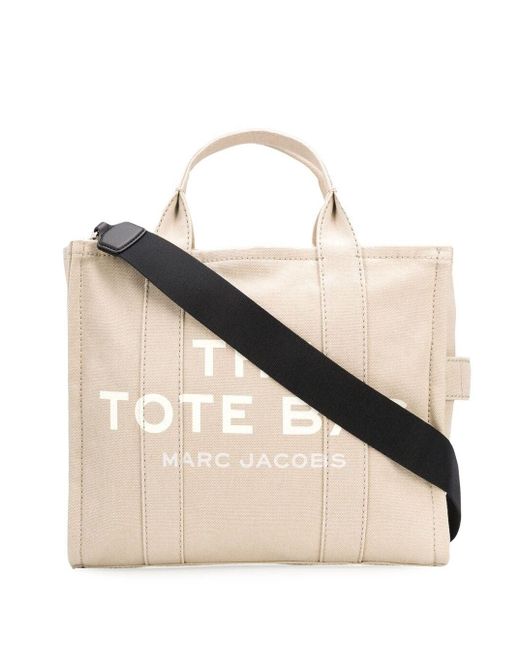 Borsa Shopper 'The Small Tote' Con Stampa Logo di Marc Jacobs in Natural