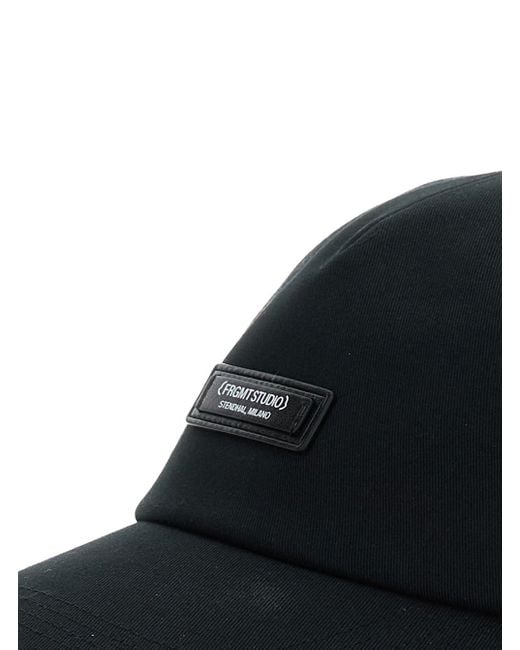 Cappello Da Baseball Con Patch Logo Sul Fronte di Moncler Genius in Black da Uomo