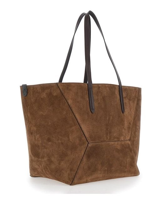 Brunello Cucinelli Brown Duo Bag