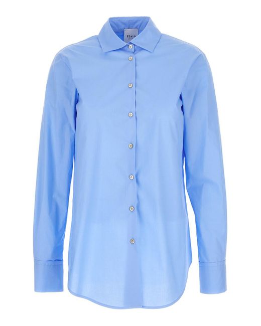 Camicia Classica Azzurra di Plain in Blue