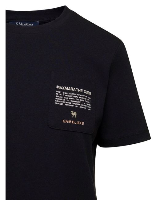 Max Mara Black Crew Neck T-Shirt