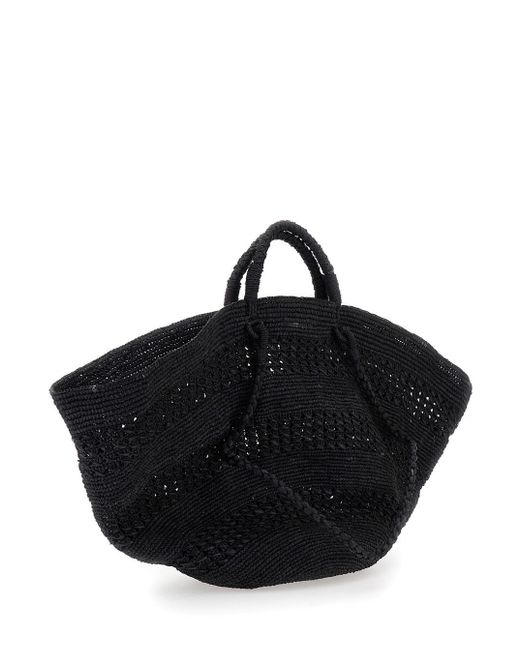 IBELIV Black 'Sol' Handbag With Two Top Handles