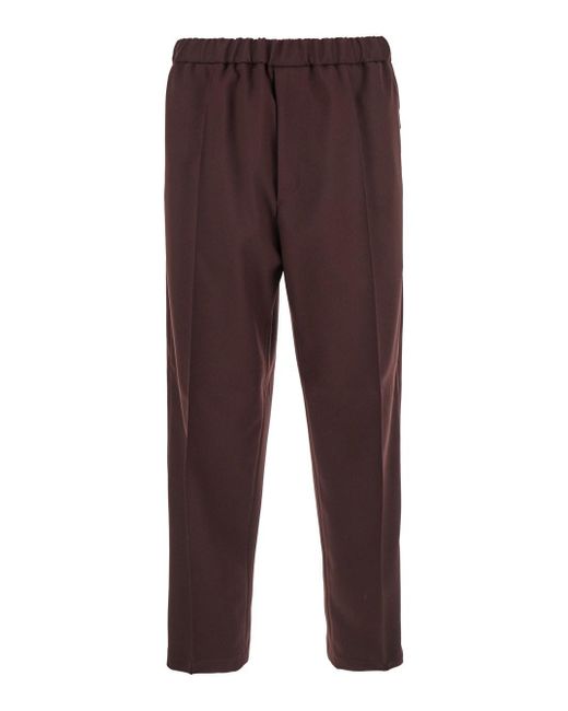 Jil Sander Brown Poly Gabardine Drowstring for men