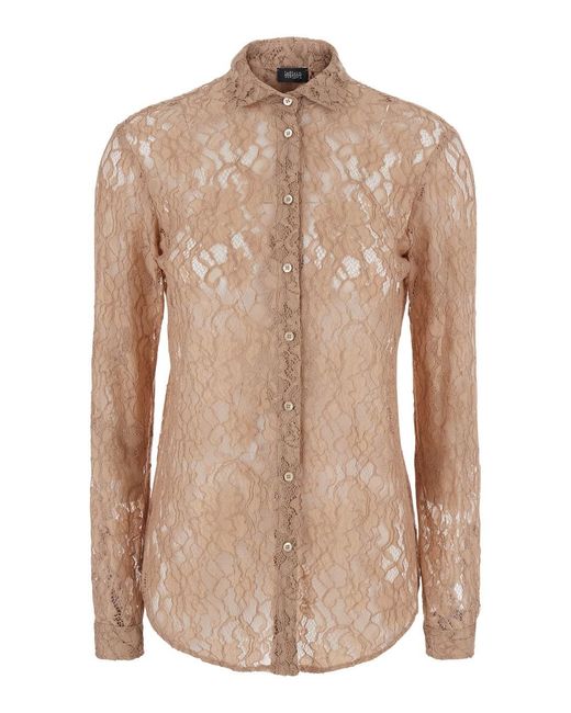 Le Plain Natural Lace Shirt