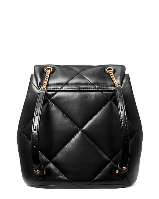 Tory Burch Black Backpack Kira Quilted Leather