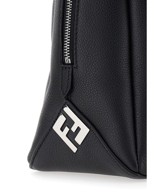Fendi Black 'Lui Large' Shoulder Bag With Removable Strap for men