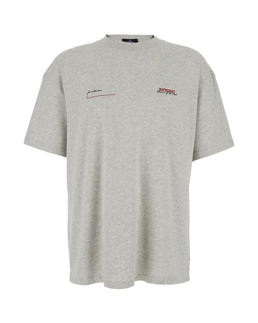 Represent Gray T-Shirt Patron Of The Club for men