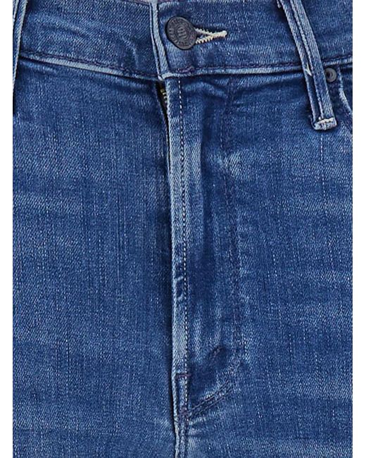 Mother Blue 'Dazzler' Light Mid-Waist Five-Pocket Jeans