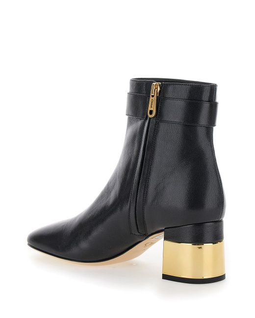 Chloé Black 'Alize' Ankle Boots With C Buckle