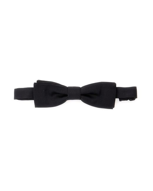 Dolce & Gabbana Black Bowtie With Rear Adjustable Closure for men