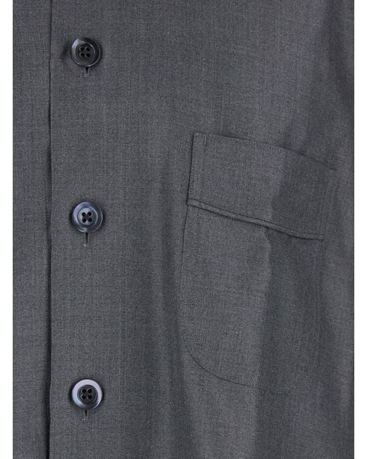 Tom Ford Gray Shirt With Chest Pocket for men