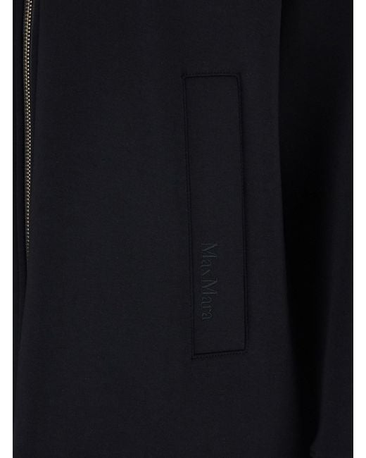 Max Mara Black Maxmara 'Radioso' Sweatshirt With Dropped Shoulders And Front