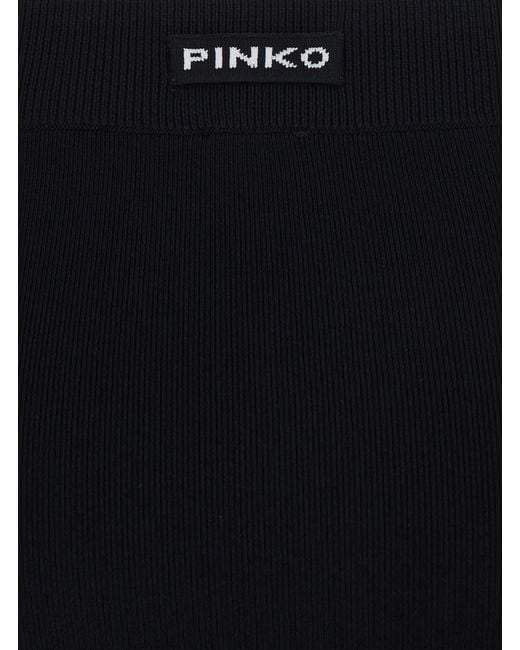 Pinko Black Cannes Gonna Knitted Milano Stitch